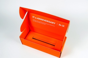 self-assemble box laminated on both sides