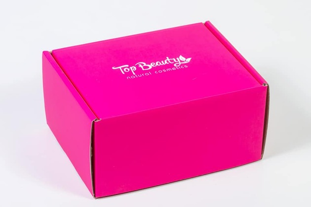 bright pink cosmetics box