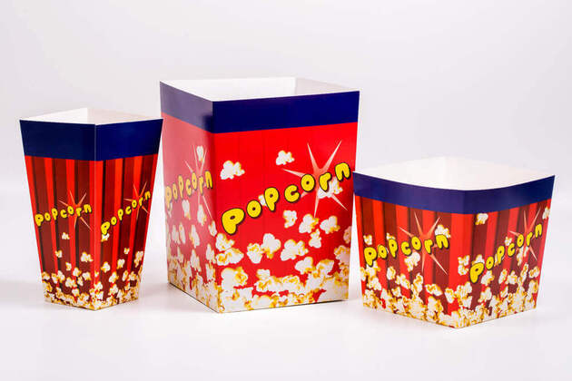 картонна упаковка для попкорну